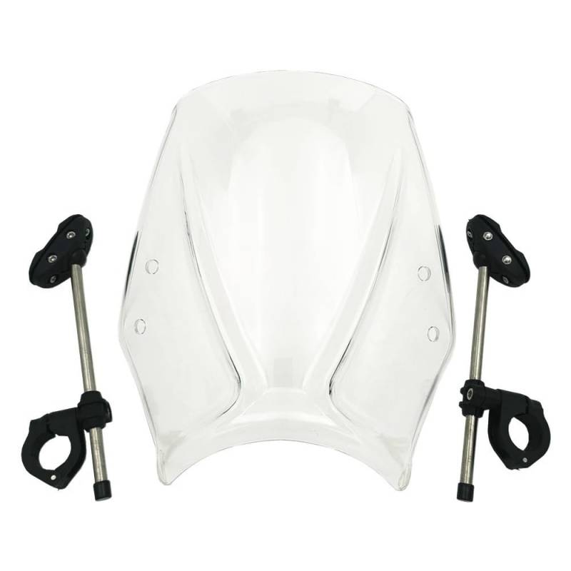Windabweiser Motorrad Motorrad Windschutzscheibe Wind Deflectore Spoiler Für CB125R 2018-2024 Modifikation Mit Stützrahmen von DWGVHGVW