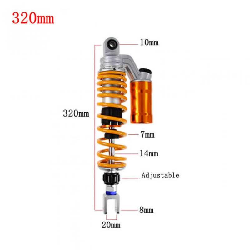 1 PCs 320 mm 340 mm 360 mm Heckluft -Stoßdämpfer -Absorber mit Dirt Bike Gokart Quad ATV passt BW 125 Motorrad(320mm Fork) von DWOGCEBX