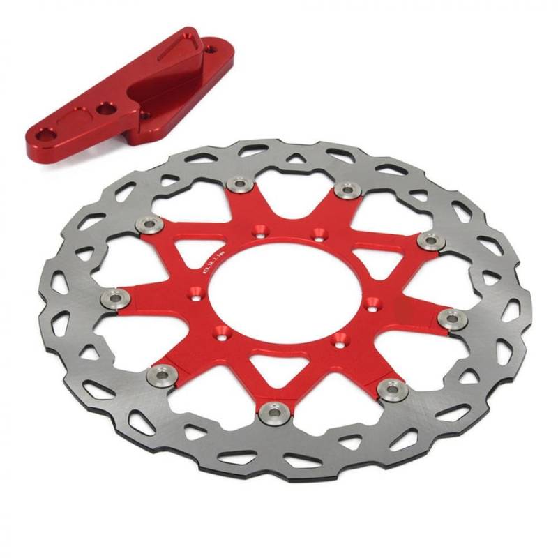 320-mm-Gleitbremsscheibenrotor mit Klammer kompatibel mit CRE CR CRF R x 125 250 450 CRF250 CRE250 CRF450 Motorcycles 2004-2014 Modelle(SET) von DWOGCEBX