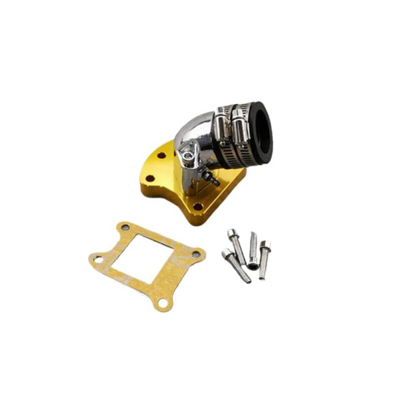 Kompatibler Ansaugkrümmeradapter Kompatibel mit DIO50 ZX DIO 50 AF34 AF35 AF38 CARBURETOR REPENT Allzweck Aluminium(Orange) von DWOGCEBX