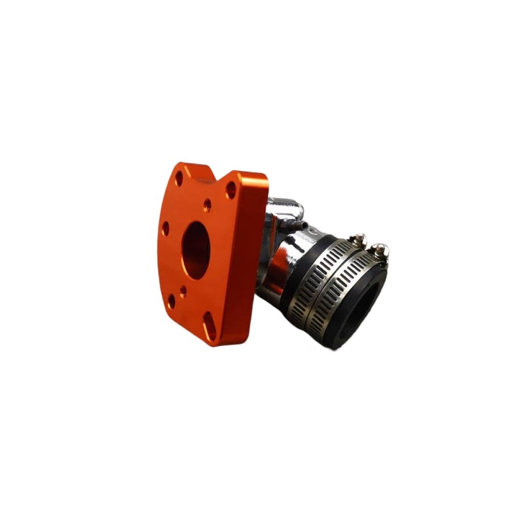 Kompatibler Ansaugkrümmeradapter Kompatibel mit DIO50 ZX DIO 50 AF34 AF35 AF38 CARBURETOR REPENT Allzweck Aluminium(Red) von DWOGCEBX