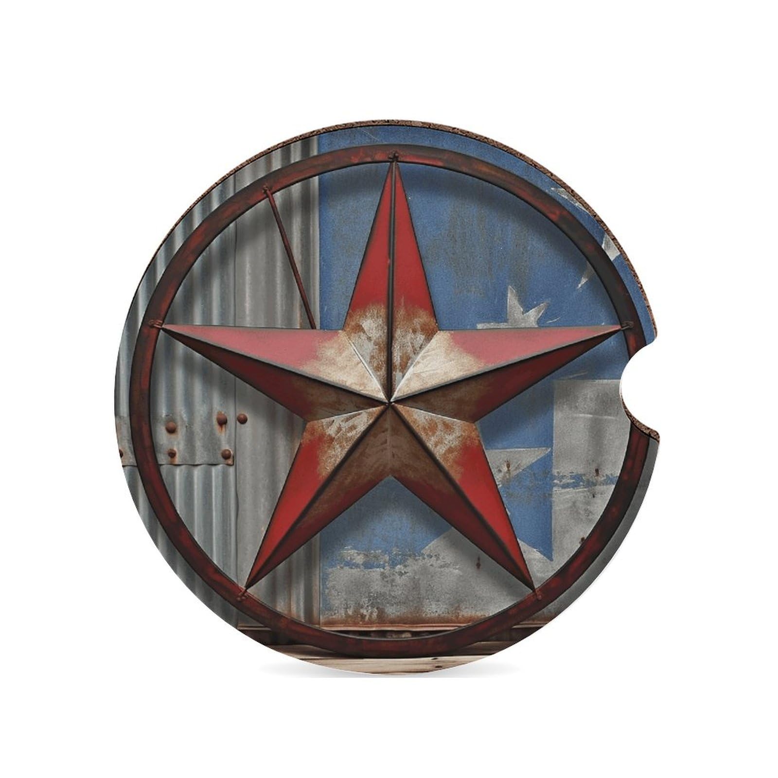 American Wastern Texas Star Auto-Untersetzer, 6,6 cm, 1 Stück, rutschfest, universal, Getränkehalter, Untersetzer, Auto-Innenzubehör, Set, Unisex American Wastern Texas Star Auto-Untersetzer, 6,6 cm, 1 Stück, rutschfest, universal, Getränkehalter, Untersetzer, Auto-Innenzubehör, Set, Unisex von DWTJKMS
