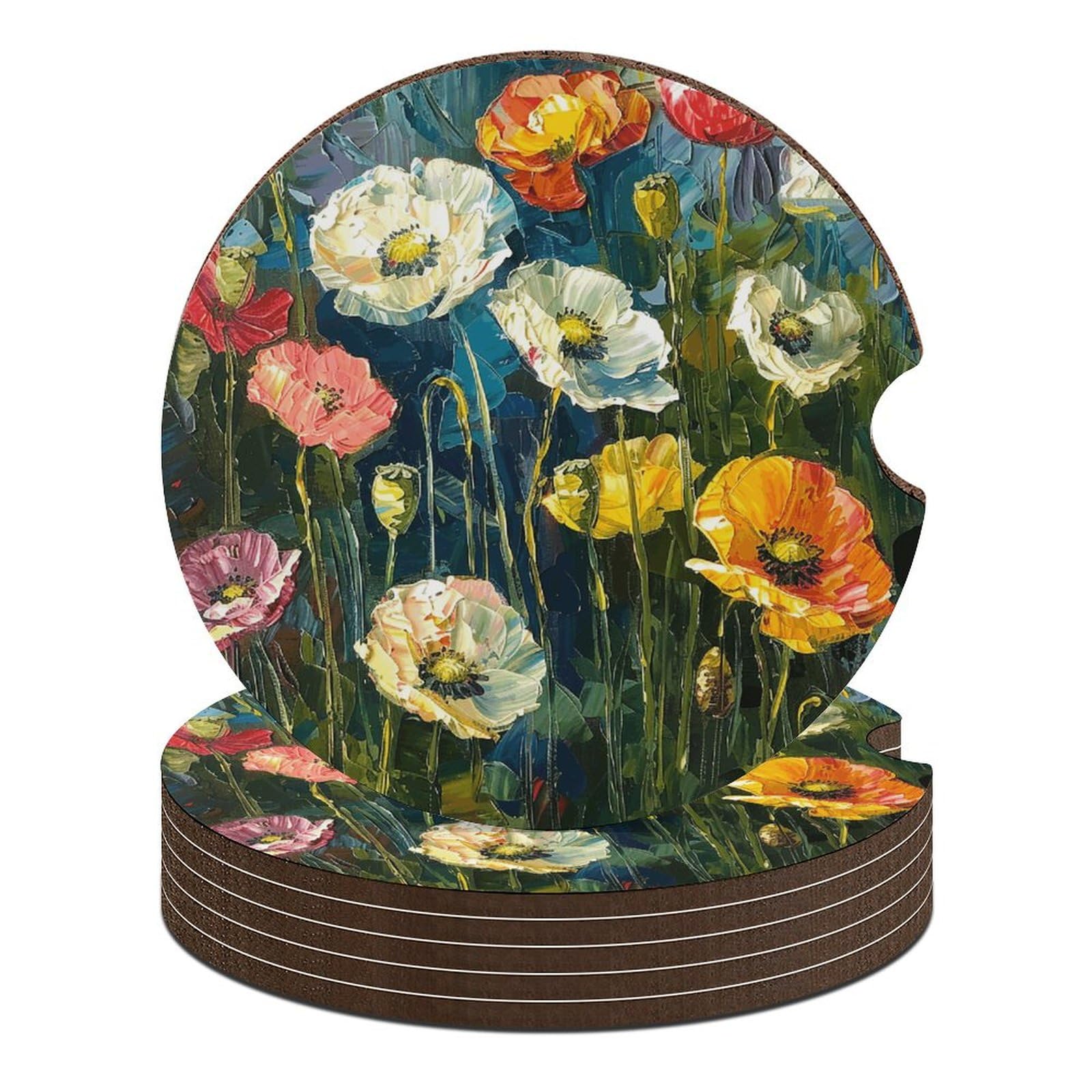 Auto-Untersetzer, 6,6 cm, 6 Stück, rutschfest, Universal-Getränkeuntersetzer, Auto-Getränkehalter, Untersetzer, Auto-Innenzubehör-Set, Unisex Auto-Untersetzer, 6,6 cm, 6 Stück, rutschfest, Universal-Getränkeuntersetzer, Auto-Getränkehalter, Untersetzer, Auto-Innenzubehör-Set, Unisex von DWTJKMS