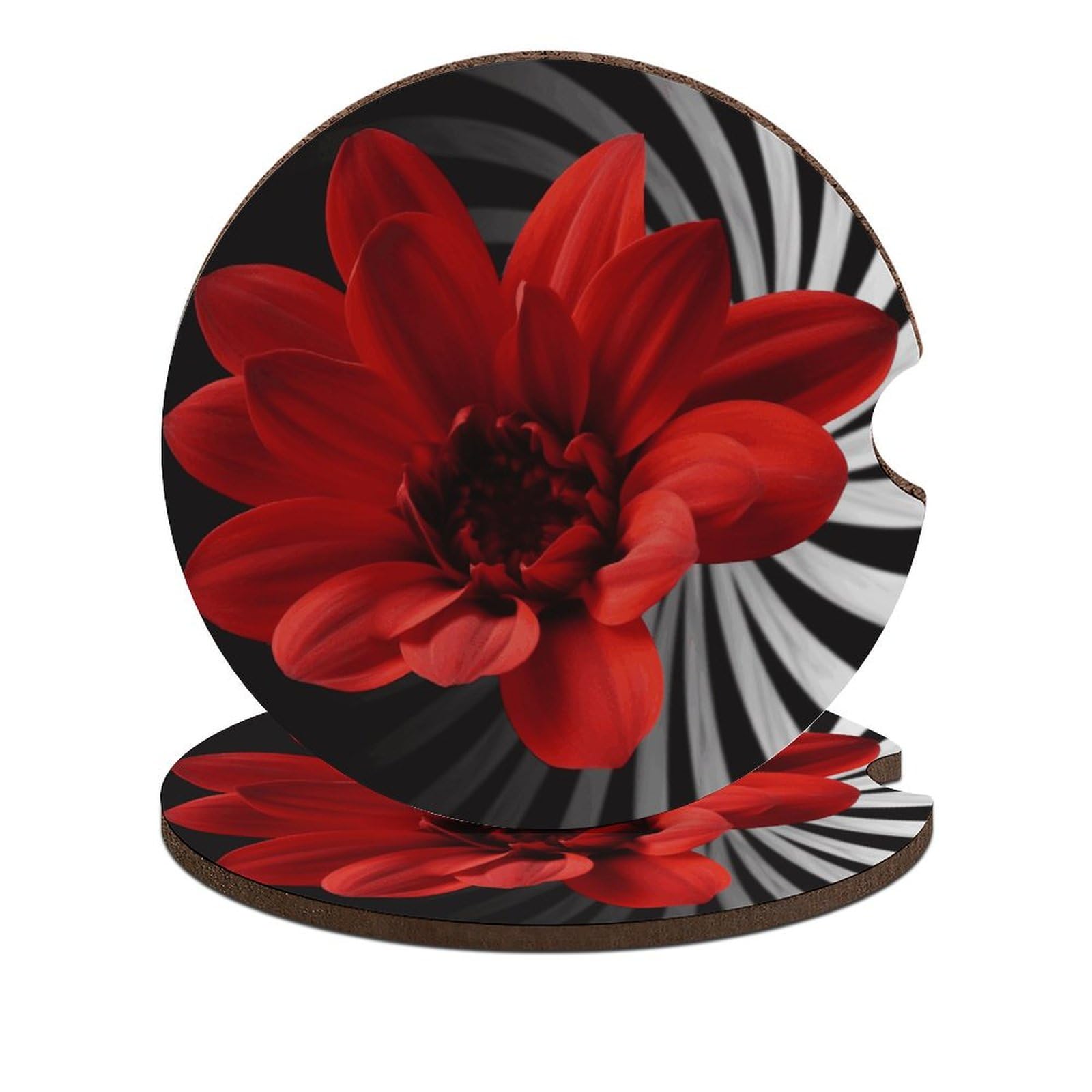 Auto-Untersetzer, Rot, 6,6 cm, 2 Stück, rutschfest, universal, Getränkehalter, Untersetzer, Auto-Innenzubehör, Set, Unisex Auto-Untersetzer, Rot, 6,6 cm, 2 Stück, rutschfest, universal, Getränkehalter, Untersetzer, Auto-Innenzubehör, Set, Unisex von DWTJKMS