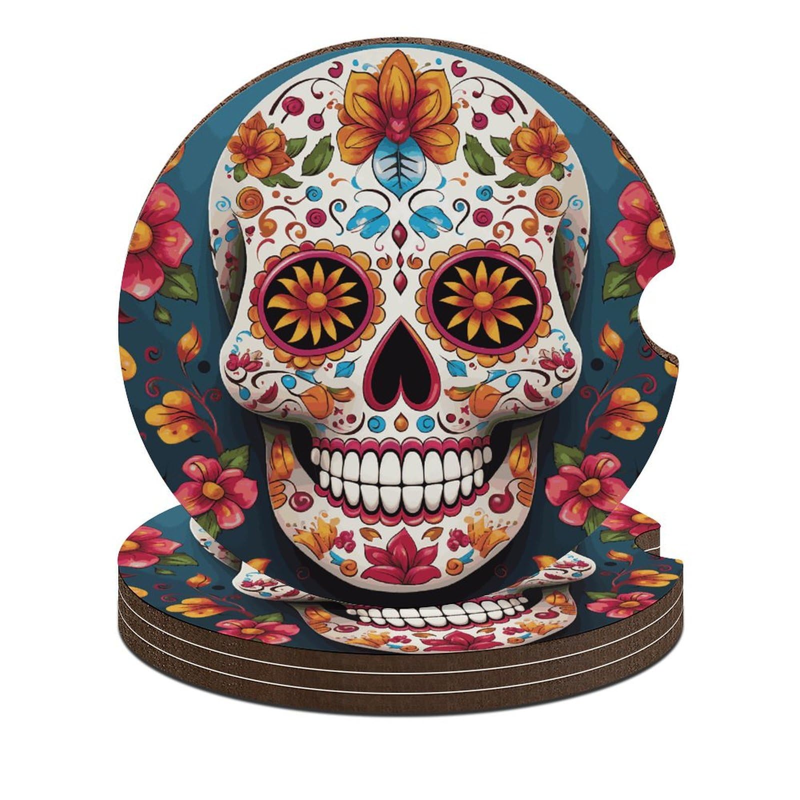 Bunte Auto-Untersetzer, 6,6 cm, rutschfest, universal, Getränkehalter, Untersetzer, Auto-Innenzubehör, Unisex, 4 Stück Bunte Auto-Untersetzer, 6,6 cm, rutschfest, universal, Getränkehalter, Untersetzer, Auto-Innenzubehör, Unisex, 4 Stück von DWTJKMS
