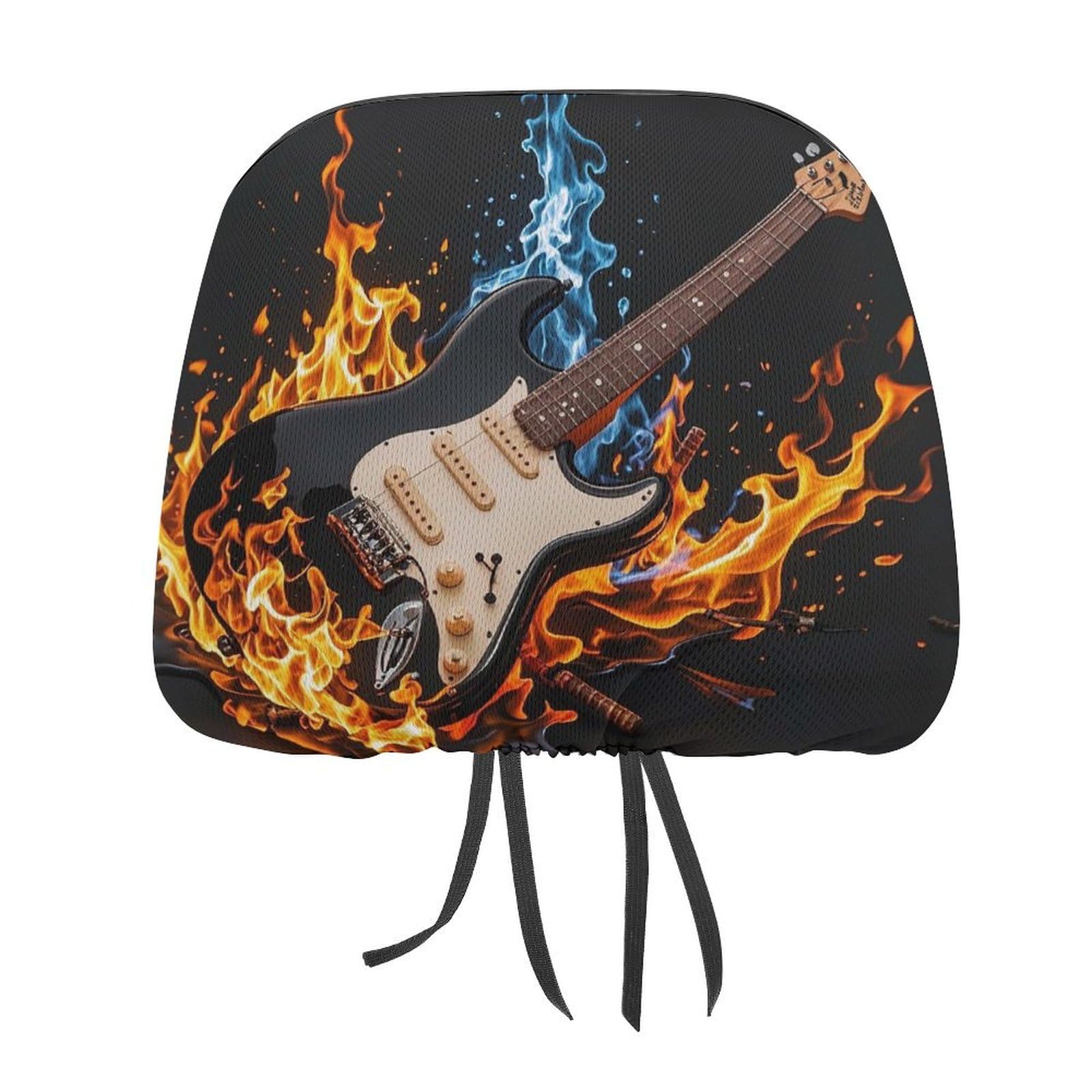 DWTJKMS Kopfstützenbezug für E-Gitarre, Musik, 2 Stück, verstellbar, wiederverwendbar, Auto-Innensitz-Zubehör, niedliches Vintage-Auto-Kopfstützenschutz, Sitzbezug, für die meisten Autos DWTJKMS Kopfstützenbezug für E-Gitarre, Musik, 2 Stück, verstellbar, wiederverwendbar, Auto-Innensitz-Zubehör, niedliches Vintage-Auto-Kopfstützenschutz, Sitzbezug, für die meisten Autos von DWTJKMS