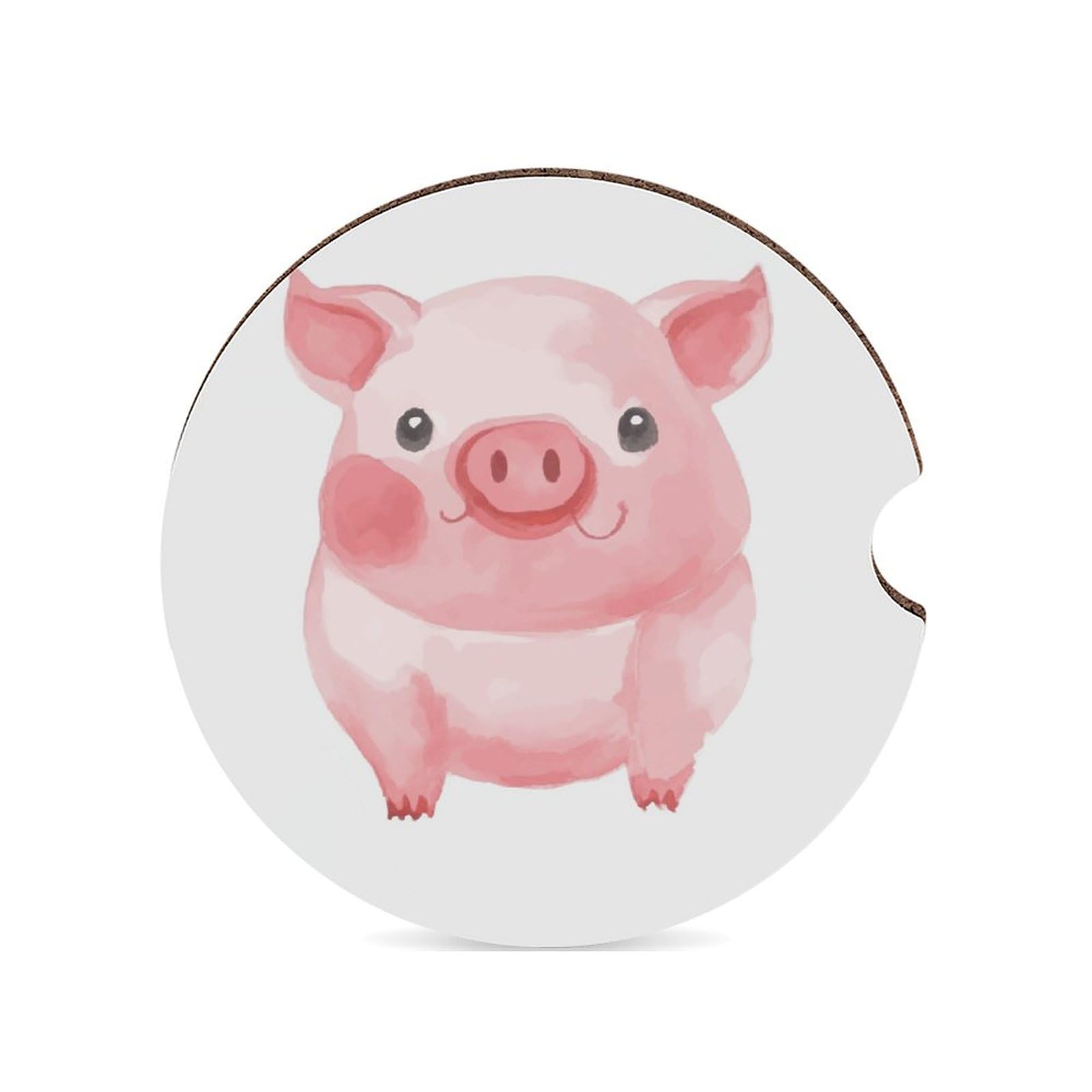 Lovely Pig Auto-Untersetzer, 6,6 cm, 1 Stück, rutschfest, universal, Getränkehalter, Untersetzer, Auto-Innenzubehör, Set, Unisex Lovely Pig Auto-Untersetzer, 6,6 cm, 1 Stück, rutschfest, universal, Getränkehalter, Untersetzer, Auto-Innenzubehör, Set, Unisex von DWTJKMS