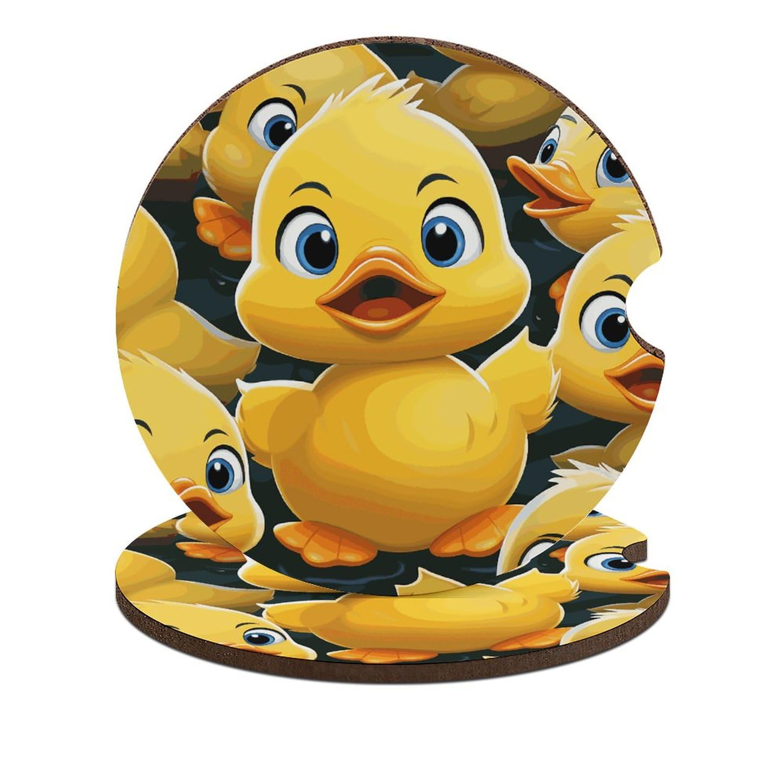 Niedliche Enten-Tier-Auto-Untersetzer, 6,6 cm, 2 Stück, rutschfest, Universal-Getränke-Untersetzer, Auto-Getränkehalter, Auto-Innenzubehör-Set, Unisex Niedliche Enten-Tier-Auto-Untersetzer, 6,6 cm, 2 Stück, rutschfest, Universal-Getränke-Untersetzer, Auto-Getränkehalter, Auto-Innenzubehör-Set, Unisex von DWTJKMS