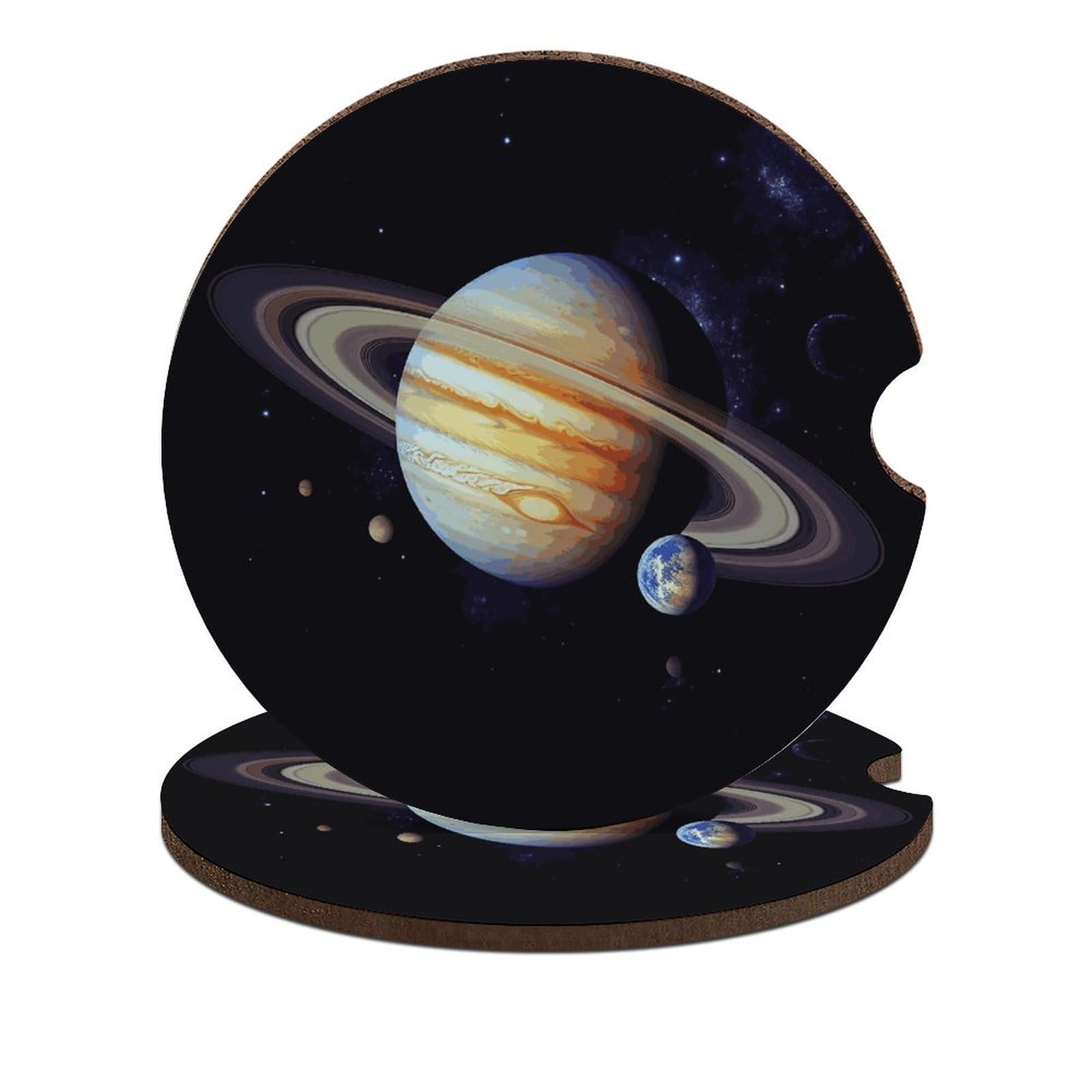 Planet Jupiter Auto-Untersetzer, 6,6 cm, 2 Stück, rutschfest, universal, Getränkehalter, Untersetzer, Auto-Innenzubehör, Set, Unisex Planet Jupiter Auto-Untersetzer, 6,6 cm, 2 Stück, rutschfest, universal, Getränkehalter, Untersetzer, Auto-Innenzubehör, Set, Unisex von DWTJKMS