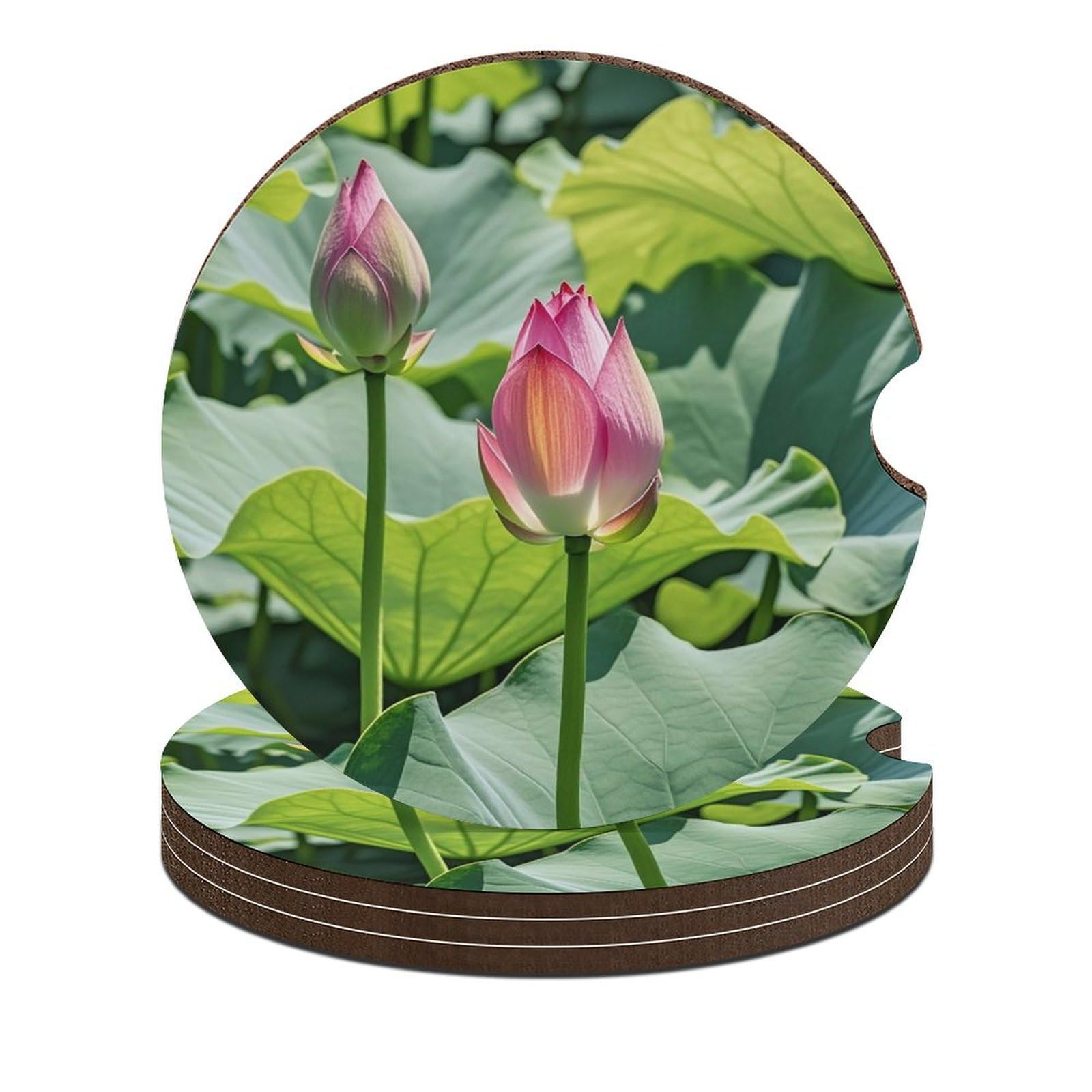 Schöne Lotusblumen-Auto-Untersetzer, 6,6 cm, rutschfest, universal, Getränke-Untersetzer, Auto-Getränkehalter, Auto-Innenzubehör-Set, Unisex, 4 Stück Schöne Lotusblumen-Auto-Untersetzer, 6,6 cm, rutschfest, universal, Getränke-Untersetzer, Auto-Getränkehalter, Auto-Innenzubehör-Set, Unisex, 4 Stück von DWTJKMS