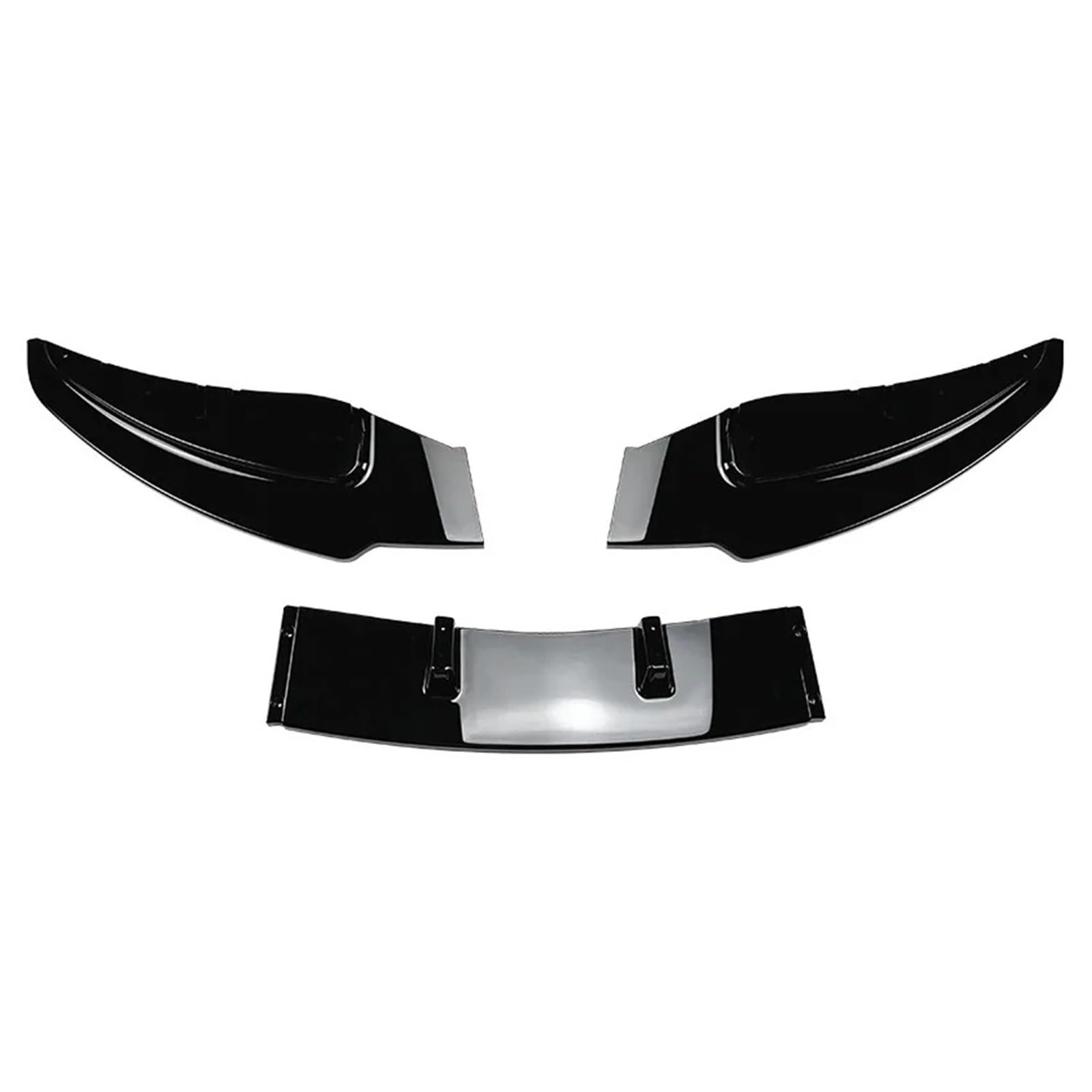 Frontspoiler Für 1er E81 E82 E87 E88 Für LCI Standard Edition 2008-2011 3 STÜCKE Auto Frontstoßstange Lip Splitter Spoile Spoiler Lippe Frontspoiler Splitter(Glossy Black) von DWTNMEX