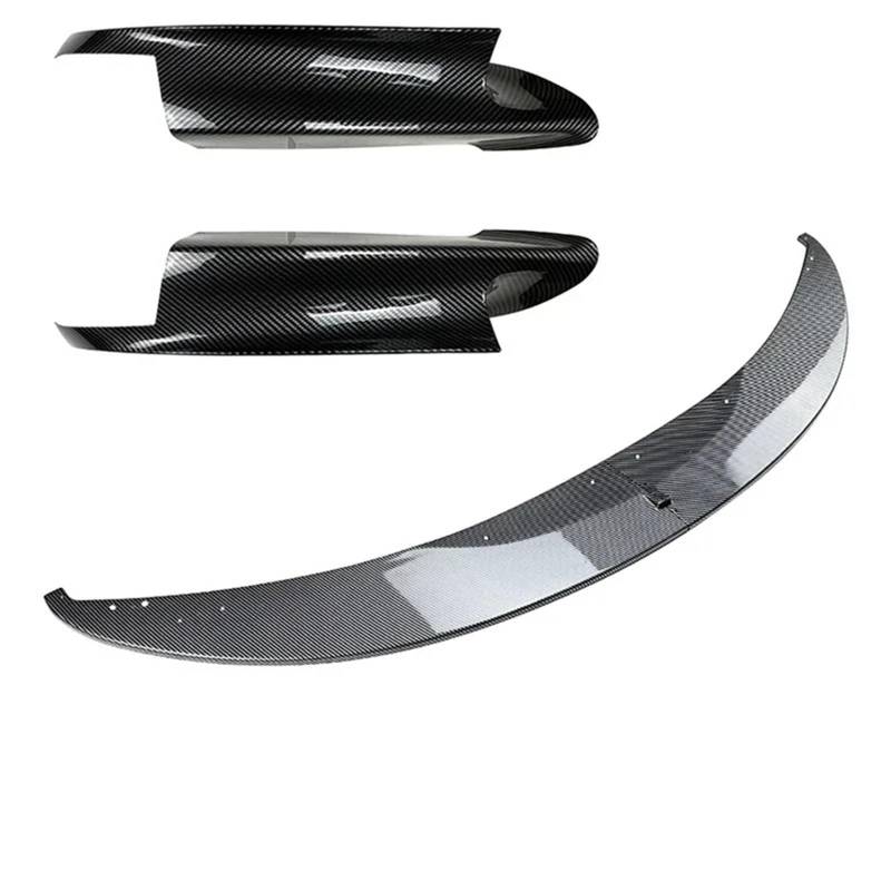 Frontspoiler Für 3er E90 E91 E92 E93 Für M3 2006-2013 ABS Frontstoßstange Lip Splitter Diffusor Body Kit Spoiler Stoßstange Schutzfolie Lippe Frontspoiler Splitter(Carbon Look A B) von DWTNMEX