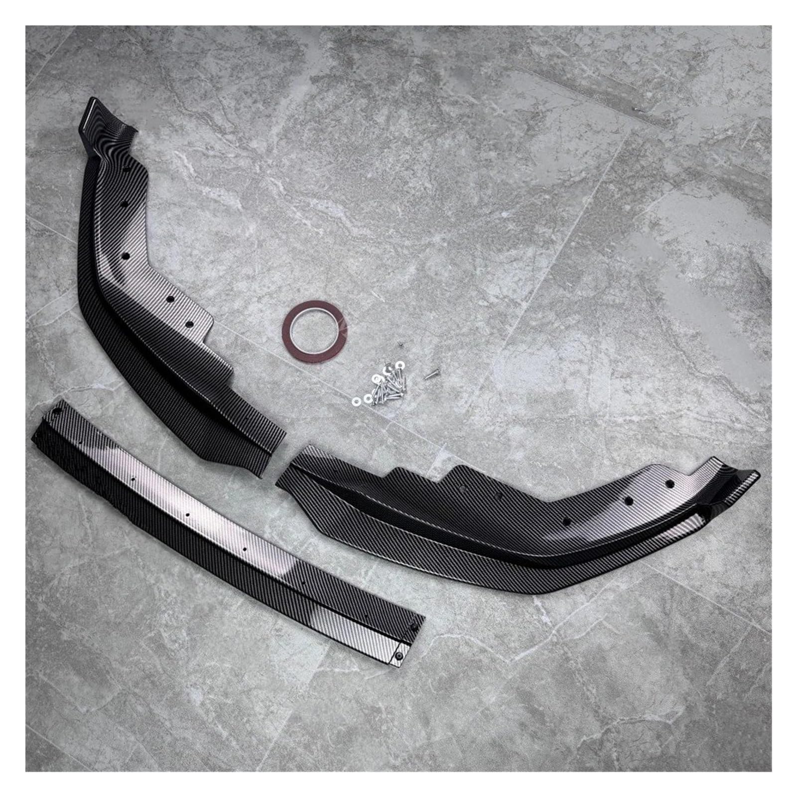 Frontspoiler Für 3er G20 G21 318i 320i 330i Für M340i Für XDrive 2019-2022 Frontstoßstange Splitter Lippe Diffusor Spoiler Protector Schwarz Glänzend Lippe Frontspoiler Splitter(Carbon Look) von DWTNMEX