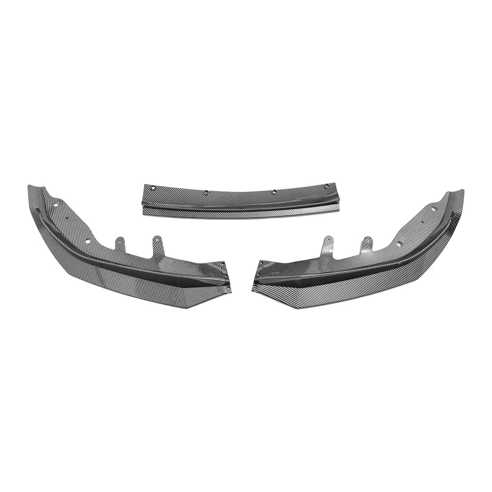 Frontspoiler Für 4 Series G22 G23 M440i M440d 430d 430i 2020-2023 3-teilige Frontspoilerlippe Diffusor Splitter Stoßstange Deflektorabdeckung Lippe Frontspoiler Splitter(Carbon Fiber Look) von DWTNMEX