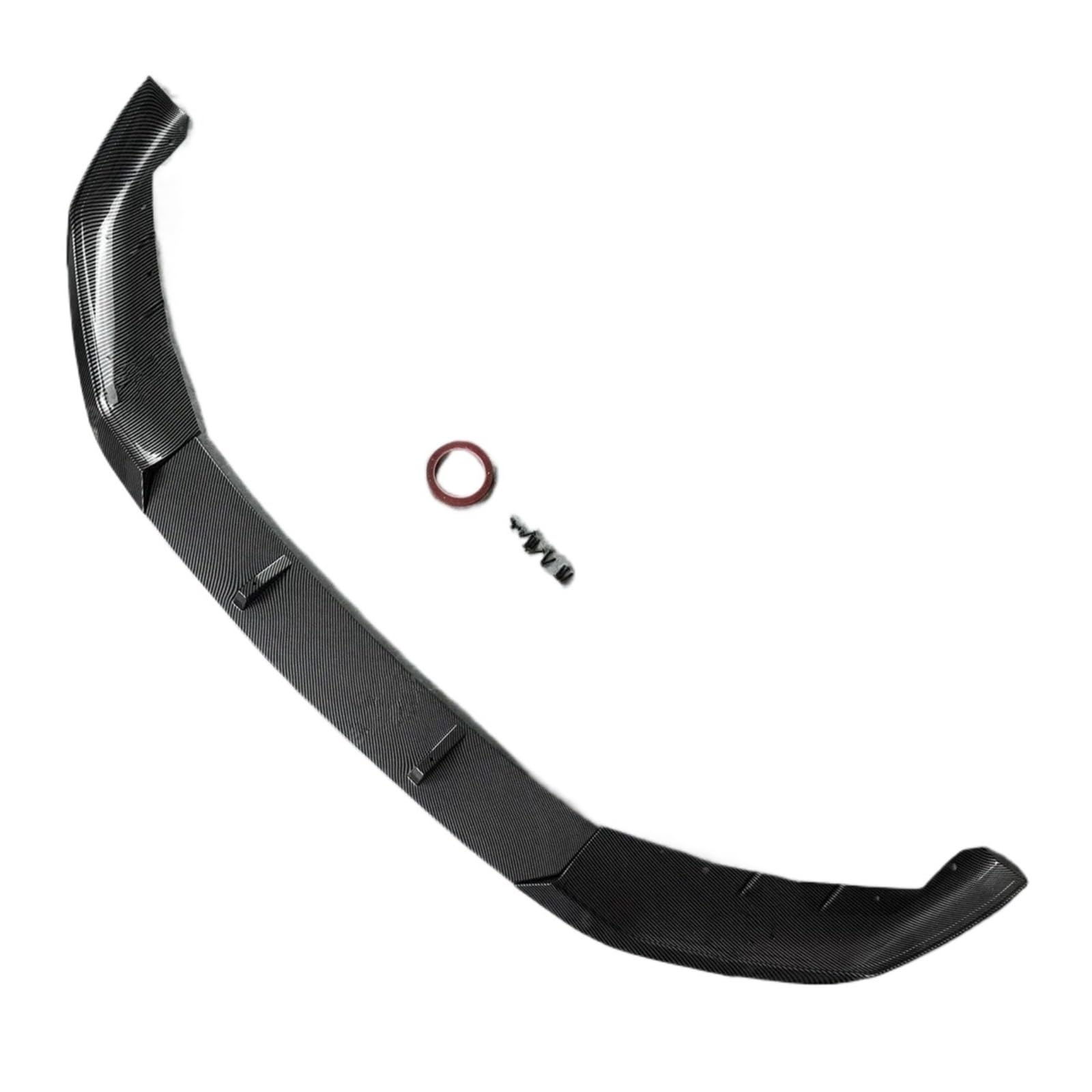 Frontspoiler Für 5 Series G30 LCI 2020 2021 2022 2023 Sport Frontschürze Lip Spoiler Splitter Diffusor Abdeckung Deflektor Körper Kit Tuning Lippe Frontspoiler Splitter(Carbon Look) von DWTNMEX