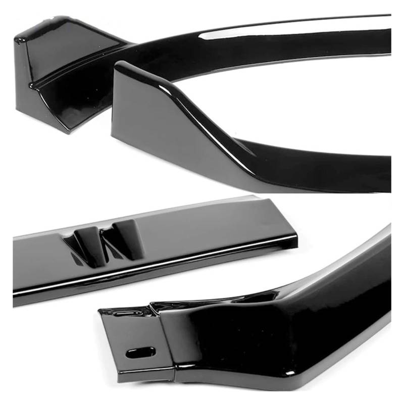Frontspoiler Für A4 Für B8 8K 2007-2011 (Nicht Für S-LINE Modelle) Front Stoßstange Splitter Lip Diffusor Body Kit Spoiler Schutz Lippe Frontspoiler Splitter(Gloss Black) von DWTNMEX