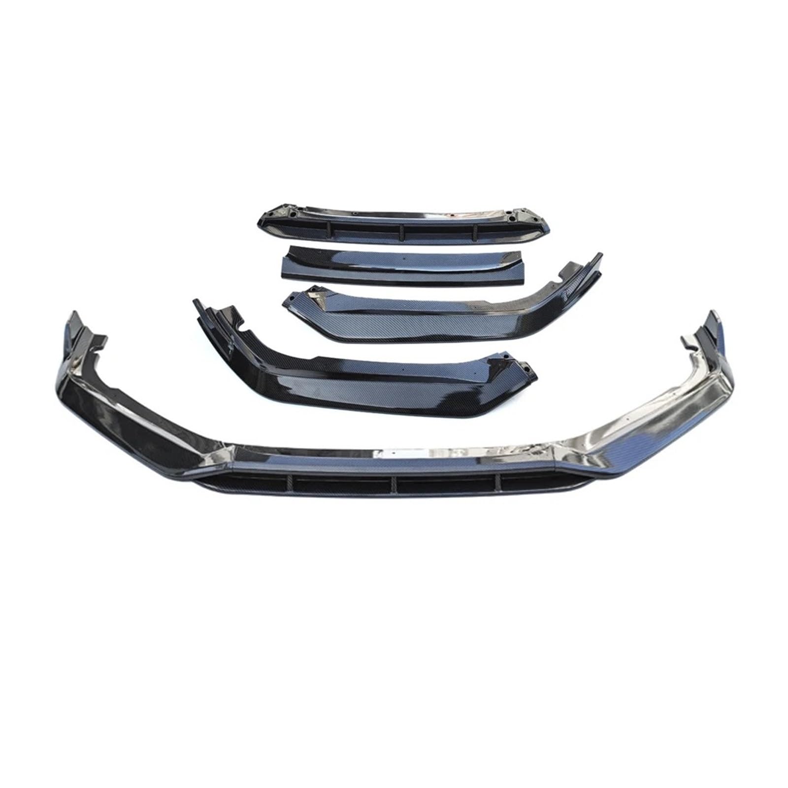 Frontspoiler Für Accord 10.5th Gen 2022 ABS Glänzend Schwarz Front Stoßstange Spoiler Lip Unteren Körper Kit Diffusor Splitter Tuning Schutz Lippe Frontspoiler Splitter(Carbon Look) von DWTNMEX
