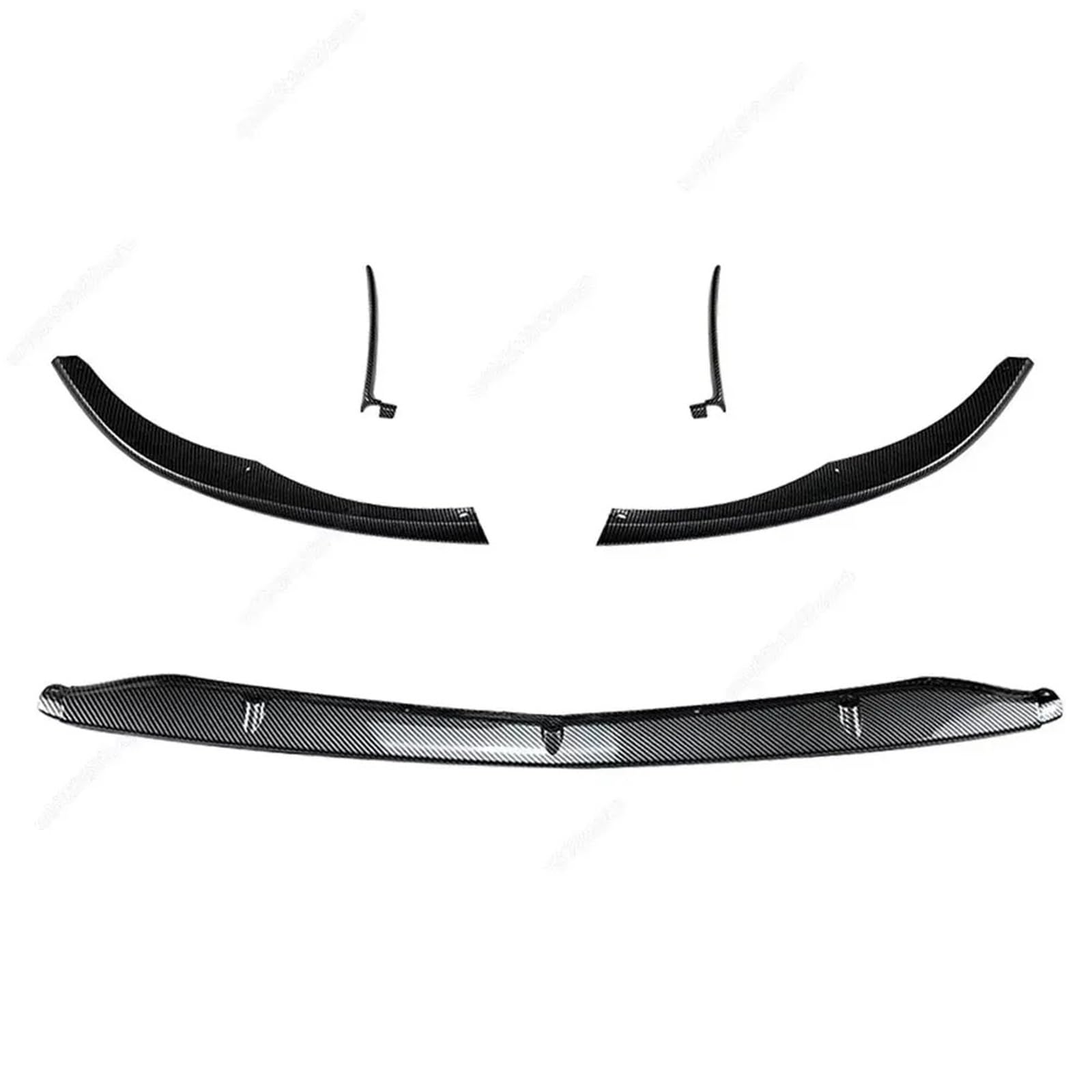 Frontspoiler Für Benz C Klasse W205 C205 C63 C63s Für AMG 2015-2022 Frontschürze Lip Spoiler Splitter Diffusor Abdeckung Körper Kit Tuning Lippe Frontspoiler Splitter(Carbon Look) von DWTNMEX