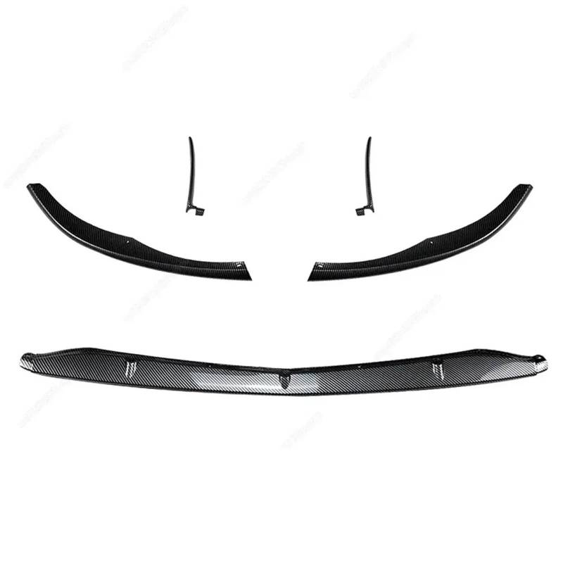 Frontspoiler Für Benz C Klasse W205 C205 C63 C63s Für AMG 2015-2022 Frontschürze Lip Spoiler Splitter Diffusor Abdeckung Körper Kit Tuning Lippe Frontspoiler Splitter(Carbon Look) von DWTNMEX