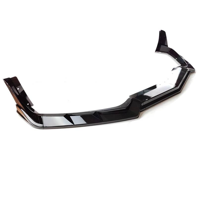 Frontspoiler Für Chevrolet Für Corvette Für C8 Z51 Für STG 2020-2023 2-türiges Auto Frontstoßstange Lip Spoiler Splitter Winglet Carbon Fiber Style Für ZR1 Style Lippe Frontspoiler Splitter(Glossy Bla von DWTNMEX