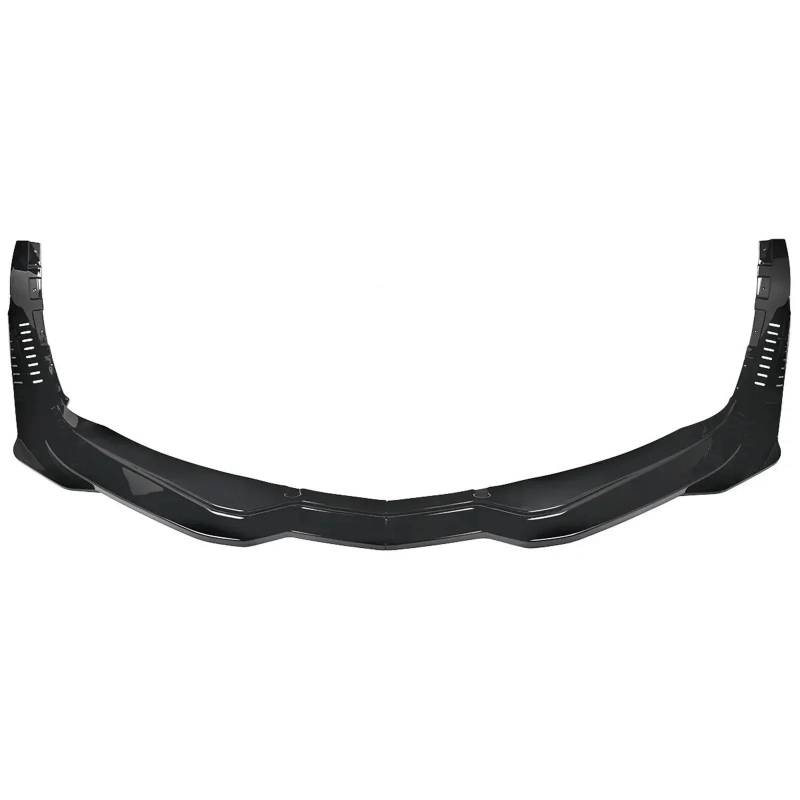 Frontspoiler Für Chevy Für Corvette Für C7 2014-2019 Auto Frontstoßstange Lippe & Seitenwinglets Stufe 3 Stil Spoiler Splitter Carbon Look Glänzend Matt Schwarz Lippe Frontspoiler Splitter(Glossy Blac von DWTNMEX