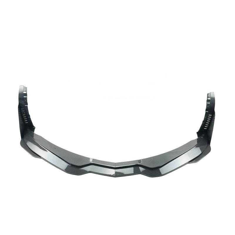 Frontspoiler Für Chevy Für Corvette Für C7 2014-2019 Auto Frontstoßstange Lippe & Seitenwinglets Stufe 3 Stil Spoiler Splitter Carbon Look Glänzend Matt Schwarz Lippe Frontspoiler Splitter(Carbon Fibe von DWTNMEX