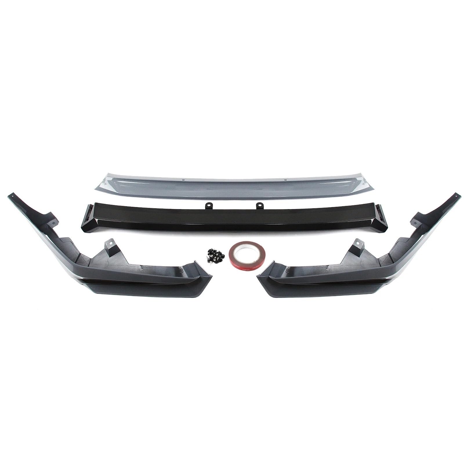 Frontspoiler Für Civic 11th Gen 2022-2024 Auto Frontschürze Spoiler Lip Lower Splitter Schutz Halterung Klinge Protector Lippe Frontspoiler Splitter(Gray) von DWTNMEX