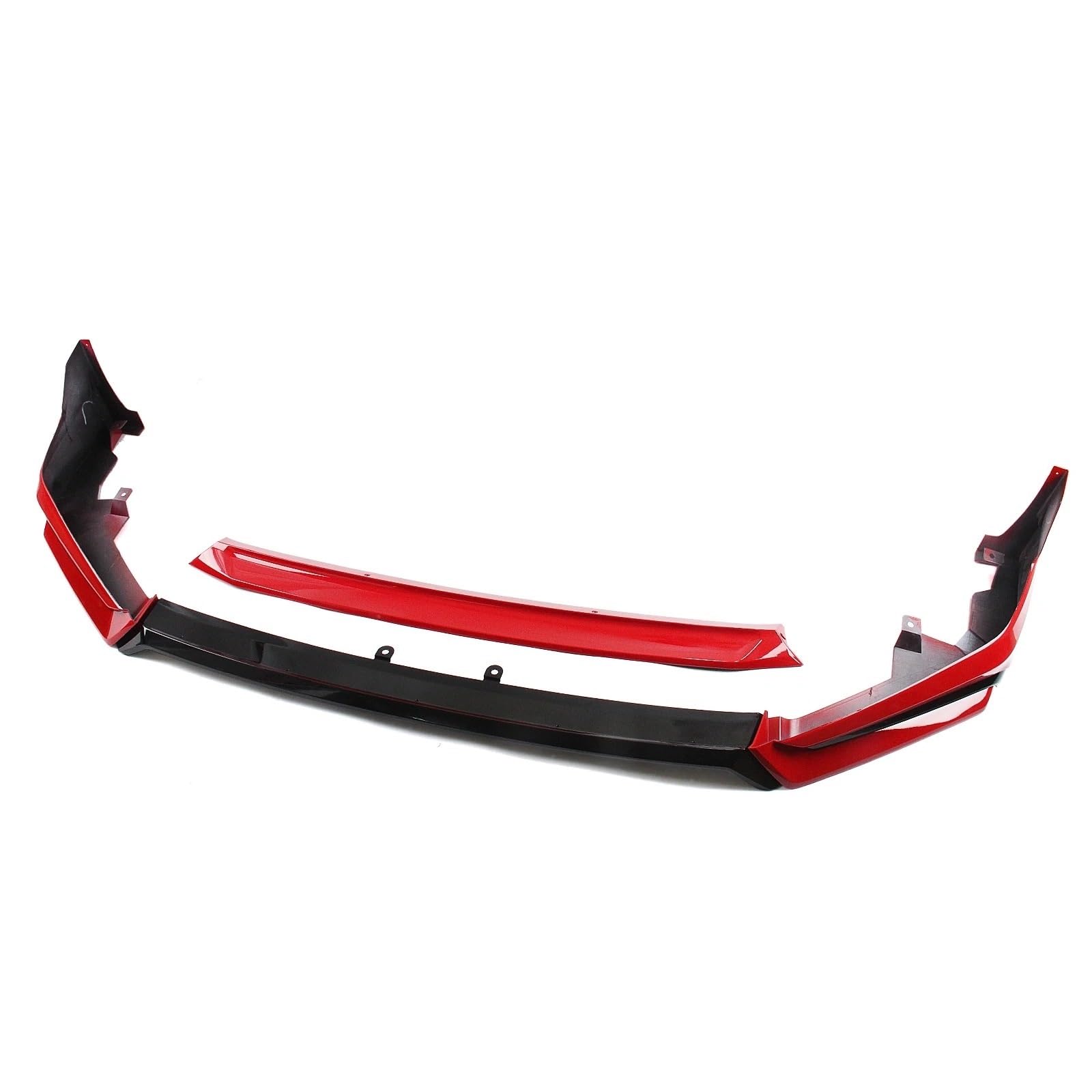Frontspoiler Für Civic 11th Gen 2022-2024 Auto Frontschürze Spoiler Lip Lower Splitter Schutz Halterung Klinge Protector Lippe Frontspoiler Splitter(Red) von DWTNMEX