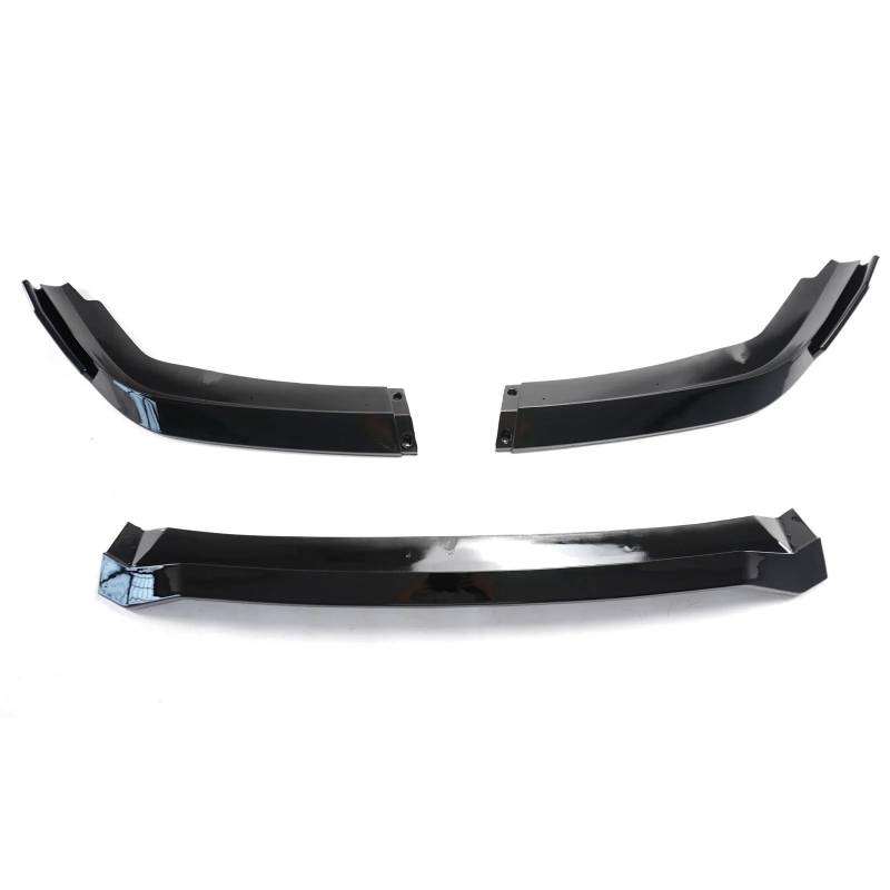 Frontspoiler Für Civic 2019-2021 10. Limousine 4-Türer Modell FC1/FC2/FC5 3PCS Auto Frontstoßstange Lippe Spoiler Diffusor Splitter Glänzend Schwarz Lippe Frontspoiler Splitter(Glossy Black) von DWTNMEX