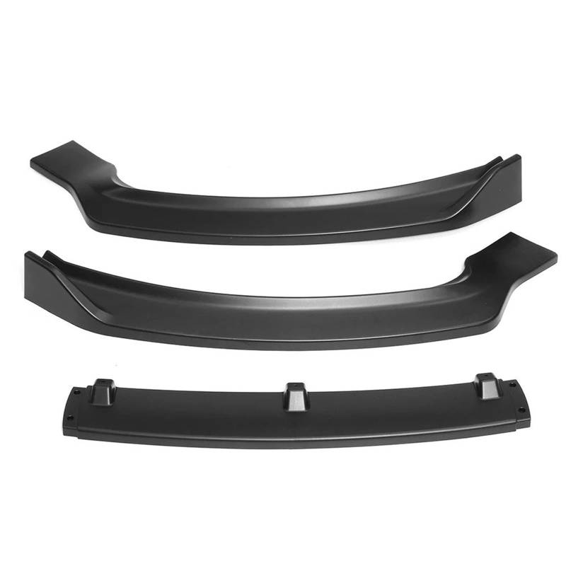 Frontspoiler Für Ford Für Fusion Für Mondeo 2013-2016 3-stufiger Carbon-Look Auto Frontstoßstange Splitter Lip Diffusor Body Kit Spoiler Guard Lippe Frontspoiler Splitter(Matte Black) von DWTNMEX