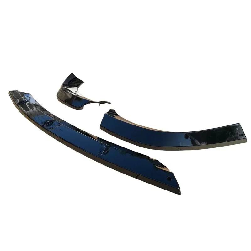 Frontspoiler Für Jeep Für Grand Für Cherokee Für SRT 2017-2021 Für Trackhawk 2018-2021 Auto Frontstoßstange Lip Spoiler Splitter Diffusor Carbon Fiber Style 3Pcs Lippe Frontspoiler Splitter(Glossy Bla von DWTNMEX