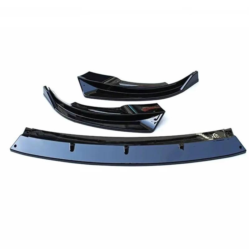 Frontspoiler Für Tesla Für Modell Y 2020-2024 Schwarz 3 STÜCKE Auto Frontstoßstange Lippe Deflektor Splitter Kinn Diffusor Body Kit Spoiler Tuning Zubehör Lippe Frontspoiler Splitter(Gloss Black) von DWTNMEX