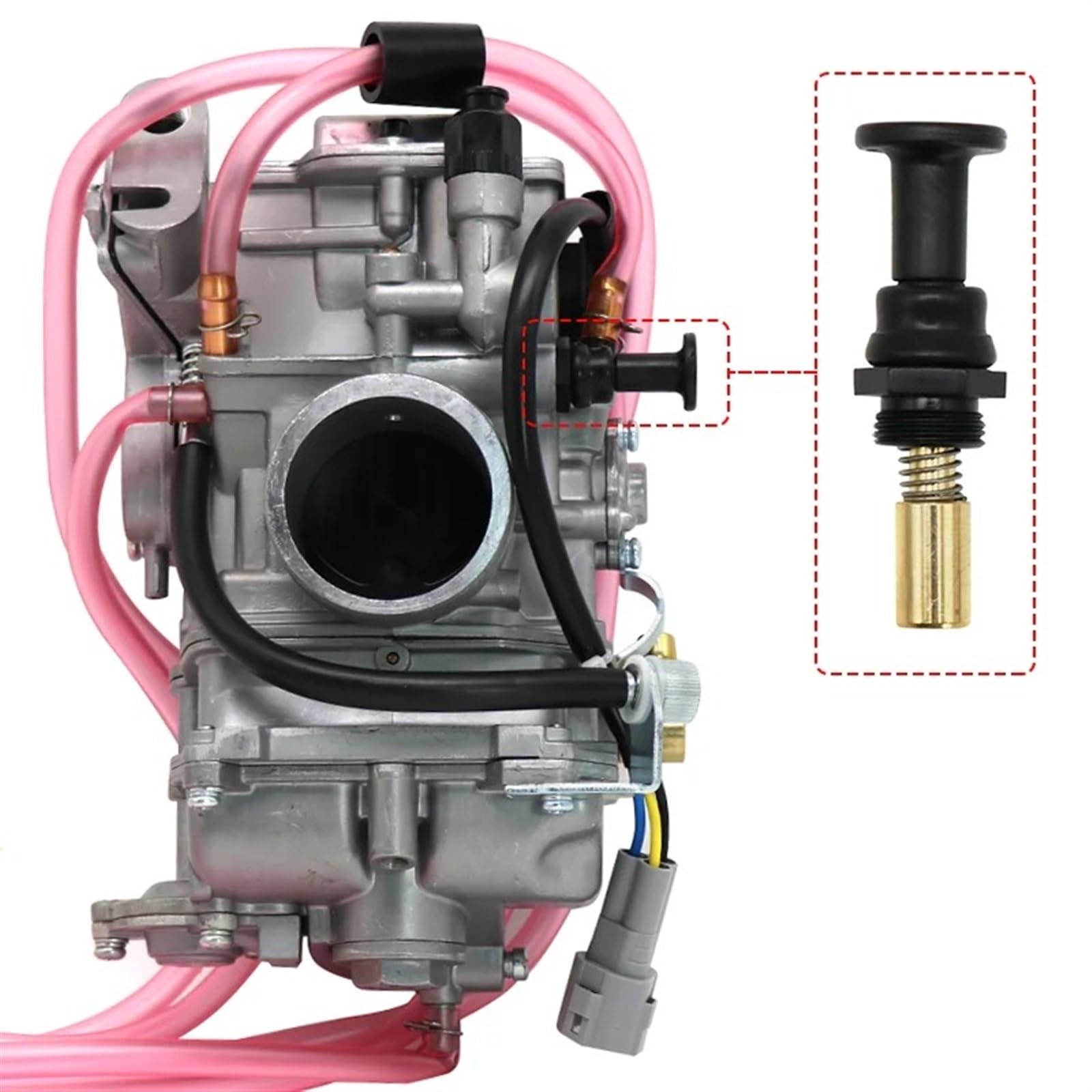 Für Keihin Für Fcr-Mx 28Mm 31Mm 35Mm 37Mm 39Mm 41Mm Motorradvergaser Startdämpfer Heißstartventil Heißstartknopf Kraftstoff System Vergaser Ersatz vergaser(Black) von DWTNMEX