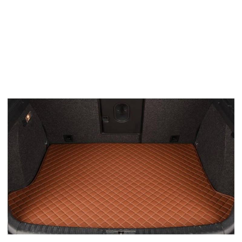 Kofferraumwanne Für 7 Series F01 740i 730i 750i 2008-2015 Leder Kofferraummatte Wasserdicht Boot Liner Heck Fracht Teppich Pad Auto Kofferraummatten(All Brown) von DWTNMEX