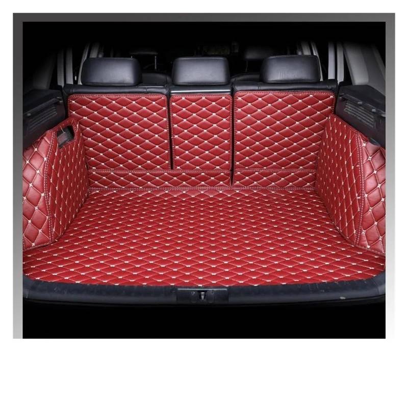 Kofferraumwanne Für Jaguar Für F-Pace 2016 2017 2018 Auto-Kofferraummatte Cargo-Liner Teppich Innenausstattung Abdeckung Heckkofferraum Cargo-Matte Auto Kofferraummatten(Red) von DWTNMEX