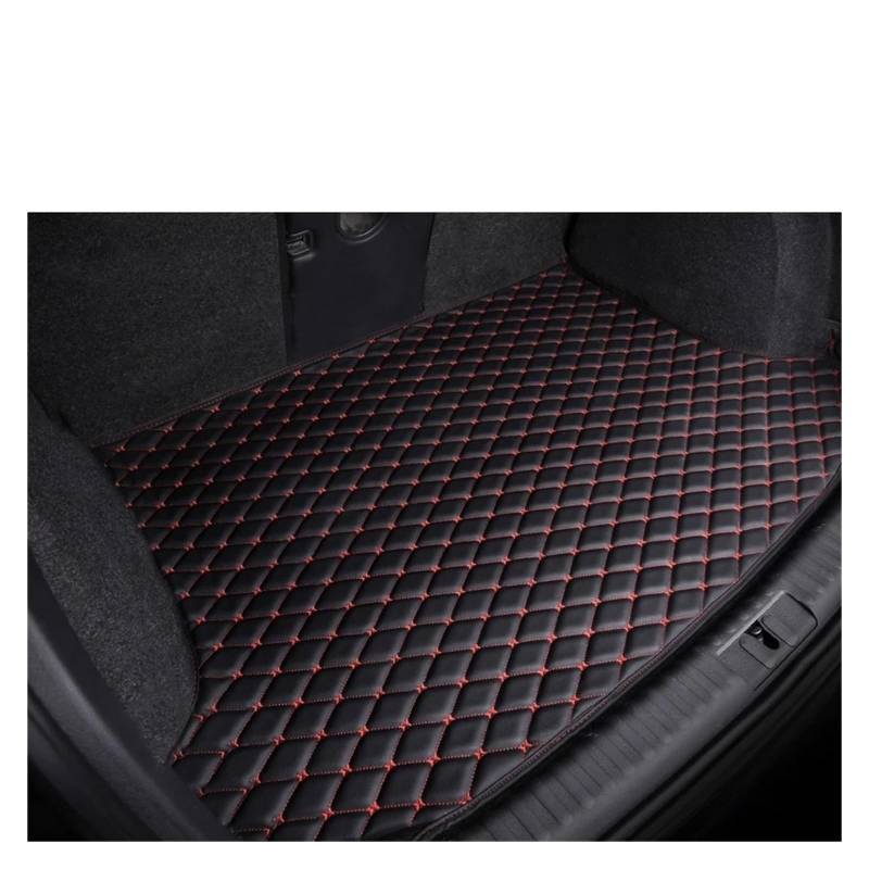 Kofferraumwanne Für Jaguar Für XF Limousine 2008 2009 2010 2011 2012 2013 2014 2015 Auto Kofferraummatte Cargo-Liner Teppich Innenausstattung Abdeckung Auto Kofferraummatten(Black and Red) von DWTNMEX