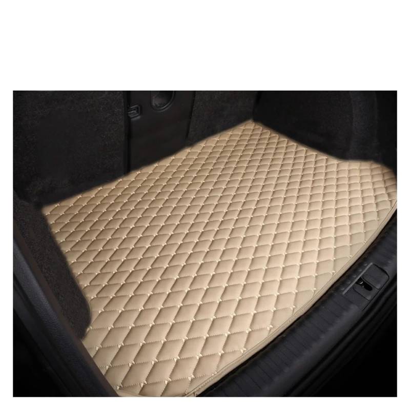 Kofferraumwanne Für Macan 2014 2015 2016 2017 2018 2019 2020 2021 2022 Auto Kofferraum Matte Cargo-Liner Teppich Innen Teile Zubehör Abdeckung Auto Kofferraummatten(Beige) von DWTNMEX