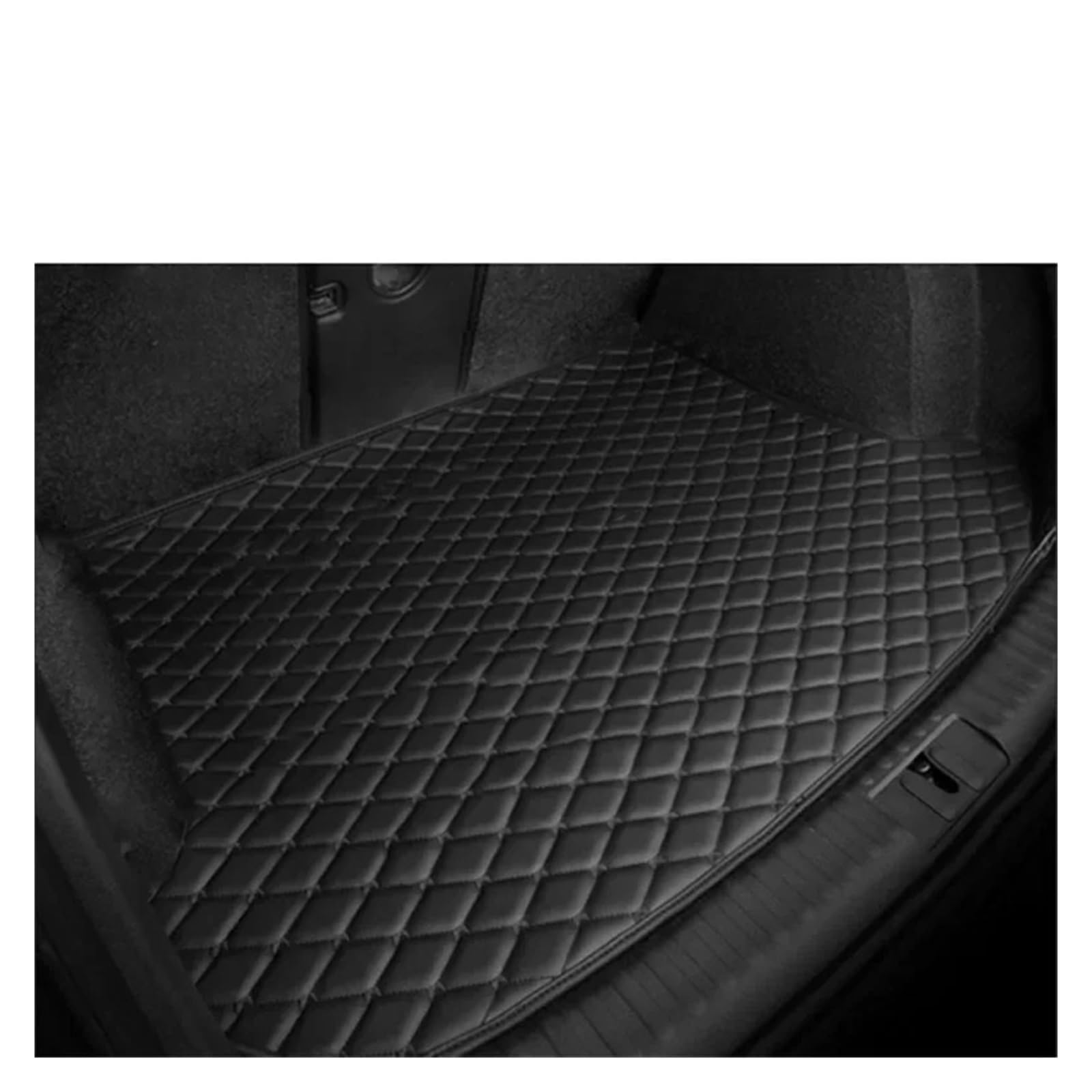 Kofferraumwanne Für Peugeot 2008 P24 2020 2021 2022 2023 2024 Kofferraummatte Schmutzabweisend Komplett Umgebenes Heckklappen-Zubehör Auto Kofferraummatten(Black Black) von DWTNMEX