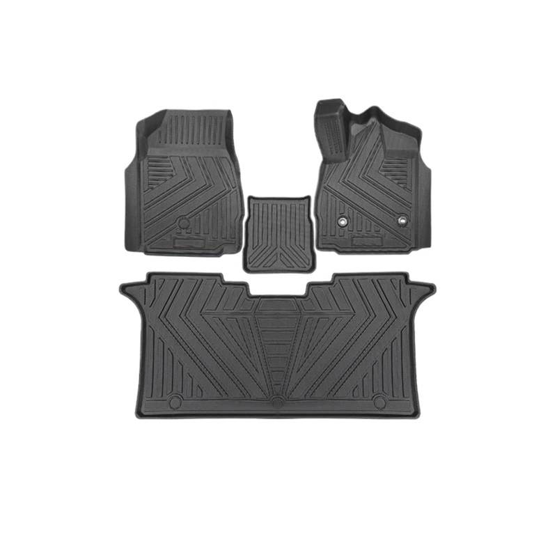 Kofferraumwanne Für Toyota Für Alphard 30 40 Serie Auto-Innenausstattung Bodenmatte RHD Robuste Kofferraummatte Aus TPE-Gummi Auto Kofferraummatten(30 S*Eries 4 Pcs) von DWTNMEX