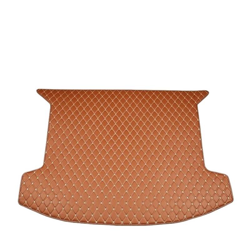 Kofferraumwanne Für X4 G02 2019 2020 2021 2022 Auto Kofferraum Matte Cargo-Liner Teppich Innen Teile Zubehör Auto Kofferraummatten(Brown) von DWTNMEX
