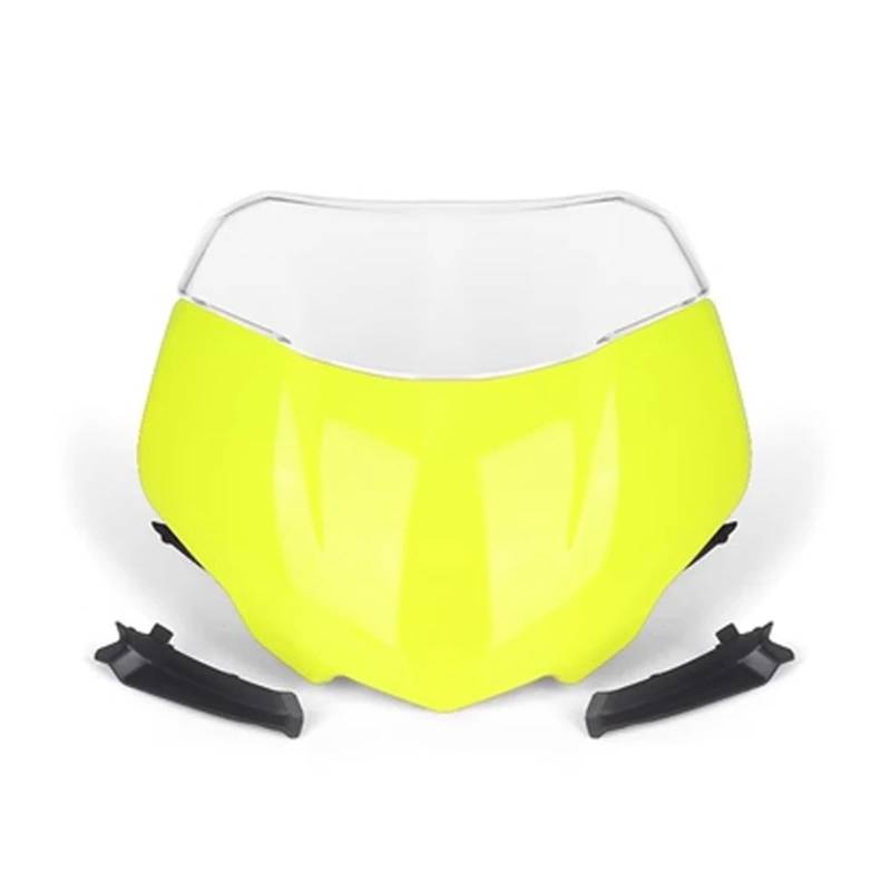 Motorrad Windabweiser Für Straße Für Triple 765RS 765 RS Für Moto2 2023 Motorrad Frontscheibe Windschutzscheibe Visier Windschutz Schild Spoiler Deflektor Motorrad Windschutzscheibe(Fluorescent Set) von DWTNMEX