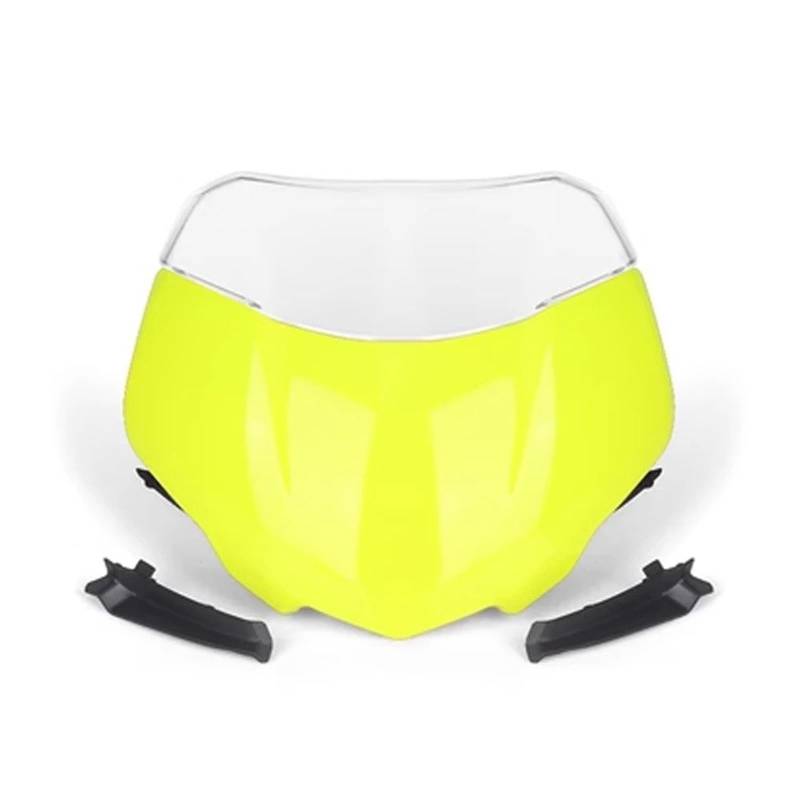Motorrad Windabweiser Für Straße Für Triple 765RS 765 RS Für Moto2 2023 Motorrad Frontscheibe Windschutzscheibe Visier Windschutz Schild Spoiler Deflektor Motorrad Windschutzscheibe(Fluorescent Set) von DWTNMEX