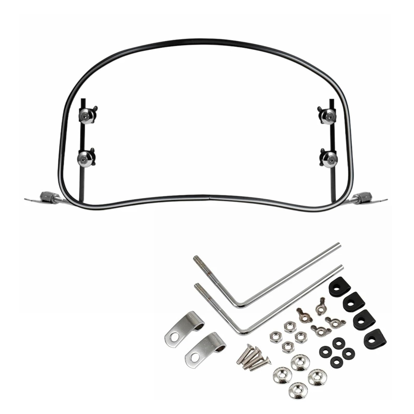 Motorrad Windabweiser Motorrad Windschutzscheibe Universal Scooter Windschutzscheibe Windabweiser Bildschirm Windschutzscheibe Spoiler Air Deflektor Motorrad Windschutzscheibe(Clear) von DWTNMEX