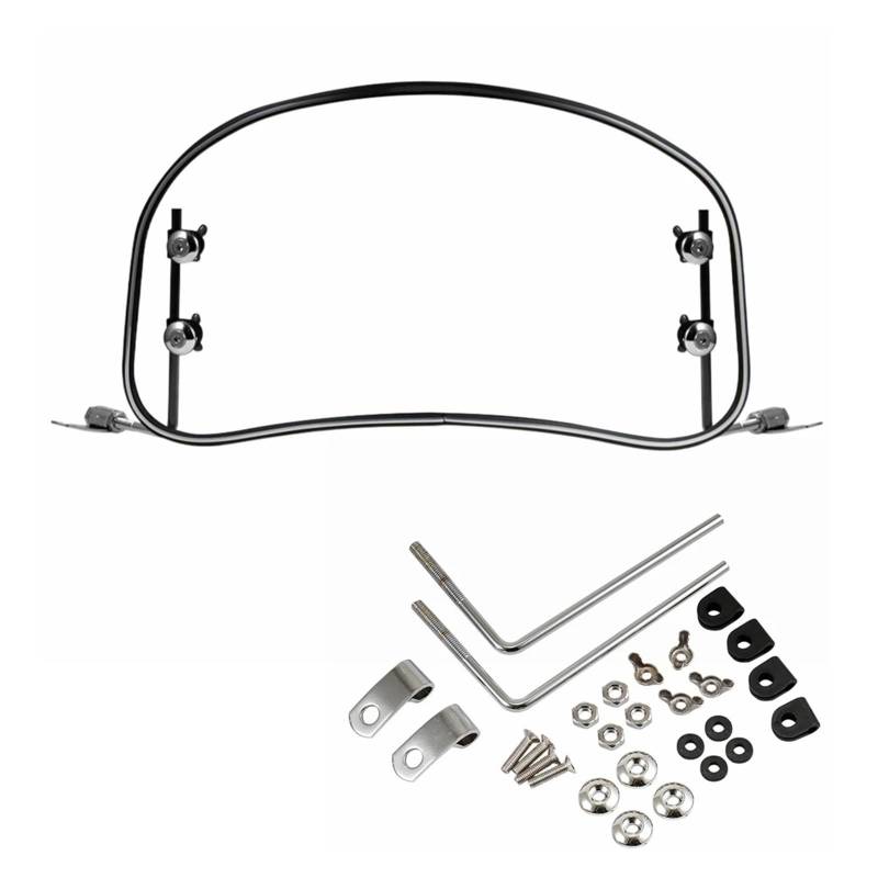 Motorrad Windabweiser Motorrad Windschutzscheibe Universal Scooter Windschutzscheibe Windabweiser Bildschirm Windschutzscheibe Spoiler Air Deflektor Motorrad Windschutzscheibe(Clear) von DWTNMEX