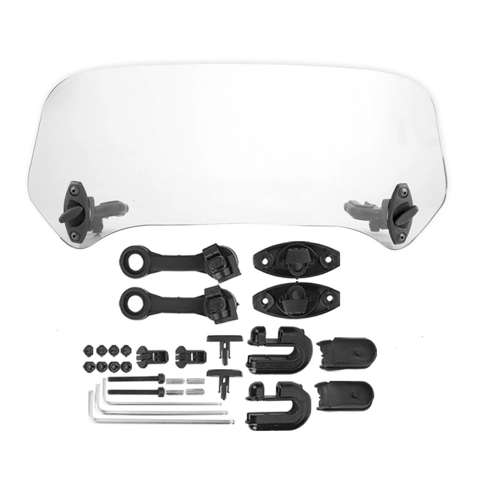 Motorrad Windabweiser Universelle Windschutzscheibenverlängerung Für Motorräder Verstellbarer Spoiler Für Anklemmen Windschutzscheibenabweiser Mit Verlängerungsarmen Motorrad Windschutzscheibe(Transpa Motorrad Windabweiser Universelle Windschutzscheibenverlängerung Für Motorräder Verstellbarer Spoiler Für Anklemmen Windschutzscheibenabweiser Mit Verlängerungsarmen Motorrad Windschutzscheibe(Transpa von DWTNMEX