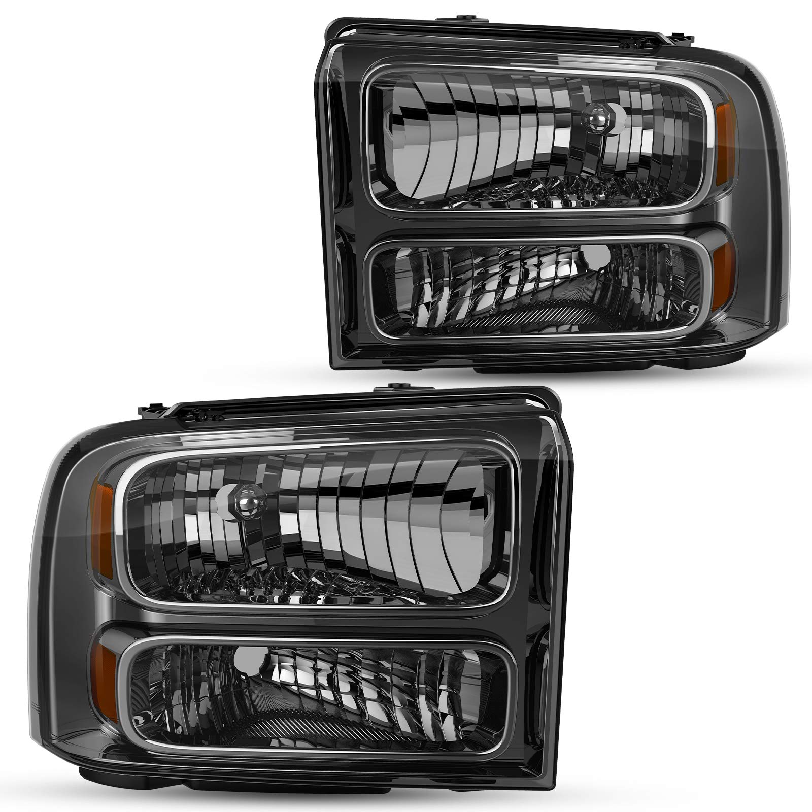 DWVO Scheinwerfer Montage kompatibel mit 05 06 07 Ford F250 F350 F450 F550 Super Duty 2005 Ford Excursion Chromgehäuse Rauchglas DWVO Scheinwerfer Montage kompatibel mit 05 06 07 Ford F250 F350 F450 F550 Super Duty 2005 Ford Excursion Chromgehäuse Rauchglas von DWVO