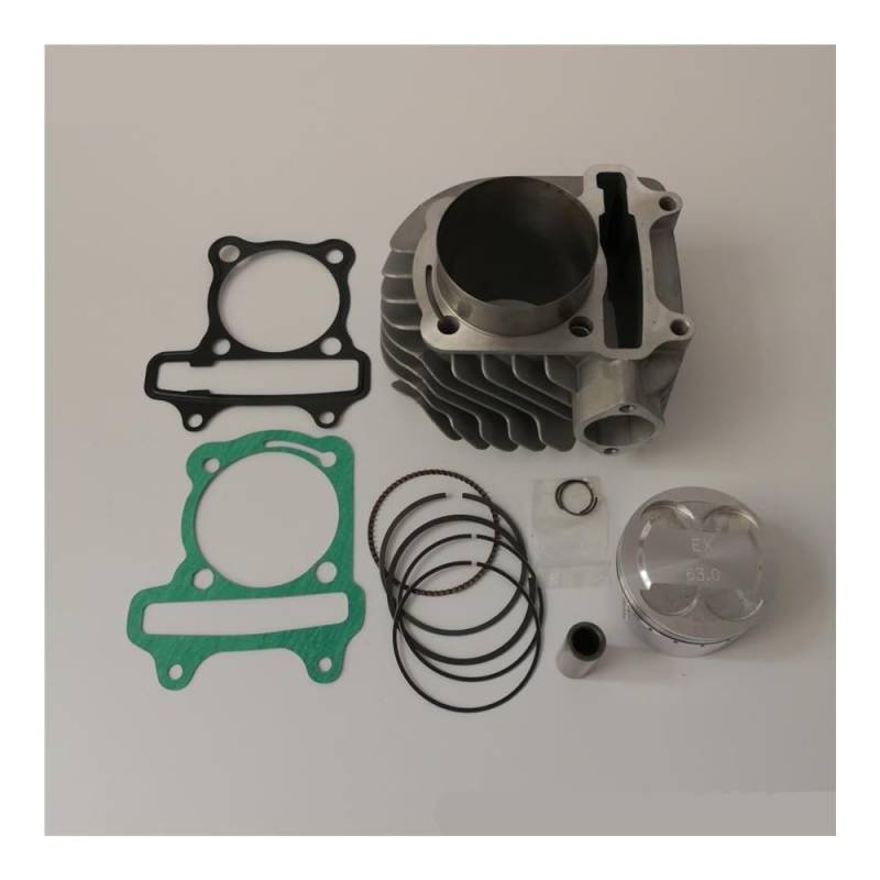 4V 63mm Big Bore Zylinder Kit (4-ventil Kolben) for Roller ATV 152QMI 1P52QMI 157QMJ 1P57QMJ GY6-125 GY6-150 GP110 von DWZSRJLW