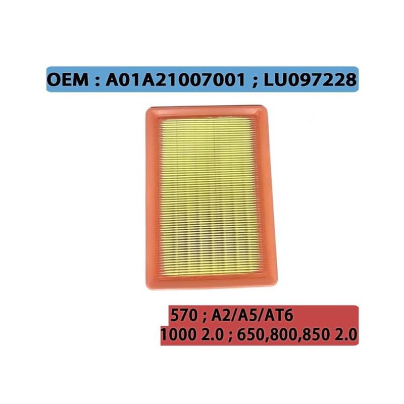 Luftfilter for S-Gway 570 Snarler A2 A5 AT6 Stels Guepard 1000 2.0 650 800 850 2.0 ATV A01A21007001 LU097228 von DWZSRJLW