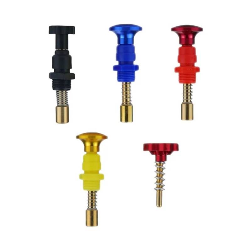Motorrad Vergaser Choke Starter Plunger Schalter Leerlaufdrehzahl Stellschraube for PE PWK 250 EXC ATV(Black-A-PE-PWK) von DWZSRJLW