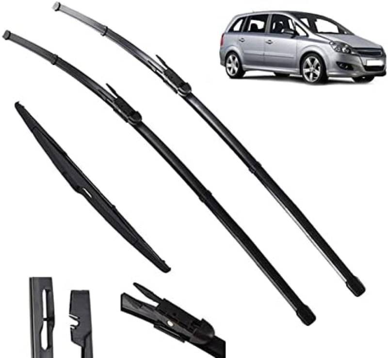 , Für Opel, Für Zafira B 2005 2006 2007 2008 2009 2010 2011 Wischer vorne hinten Wischerblätter Windschutzscheibe Windschutzscheibe Fenster 28"+22"+14" Scheibenwischer von DXANC